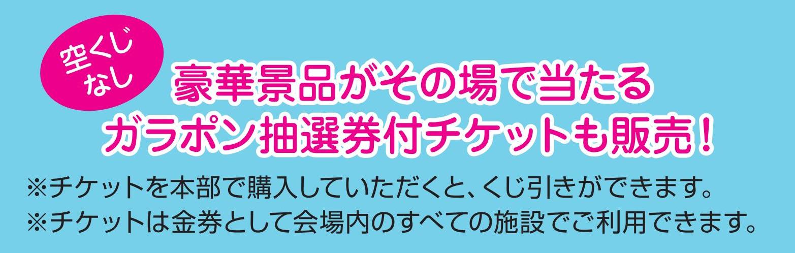 ガラポン抽選会付きチケット
